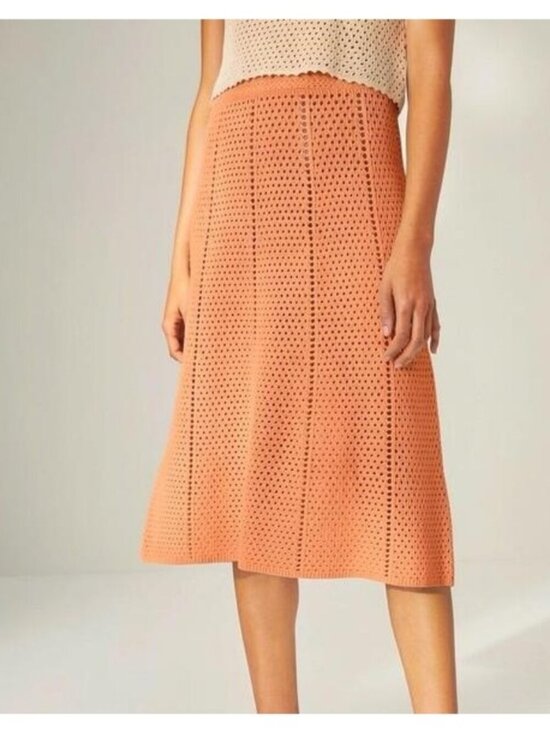 Wilfred Dresses & Skirts - WILFRED Aritzia Evie Crochet Skirt Sz XS Papaya Orange